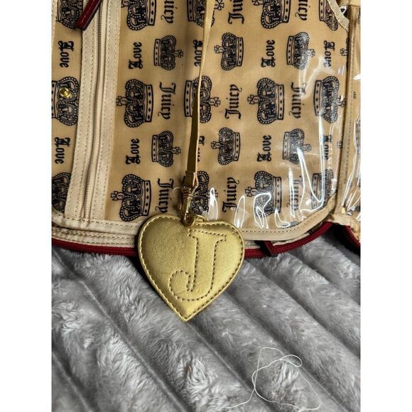 Vintage og juicy couture strawberry velour makeup cosmetic case bag - Picture 9 of 12